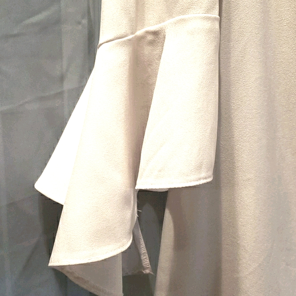 MISSGUIDED WHITE OFF-SHOULDER DRESS SZ 2 - Picture 3 of 8